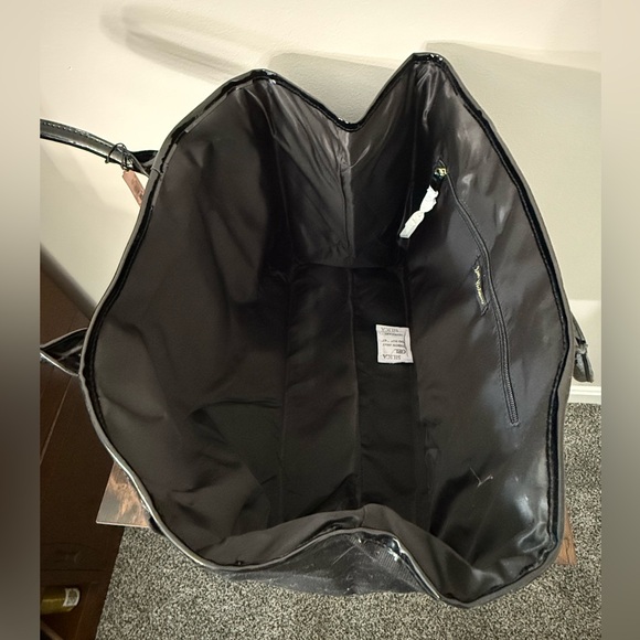 Vintage Victoria's Secret Black Tote with Multicolor Logo ~ NWT - Picture 4 of 8